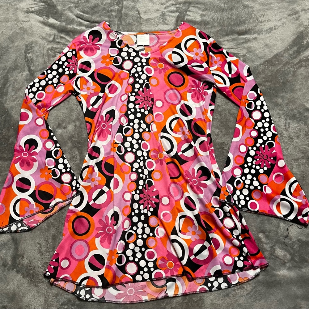 70’s Inspired Bell Sleeve Dress